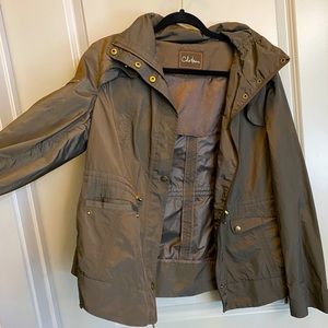 Colehaan Brown Hooded Raincoat